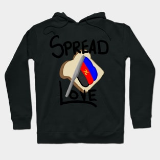 Spread Love: Polyamory Pride Toast Hoodie